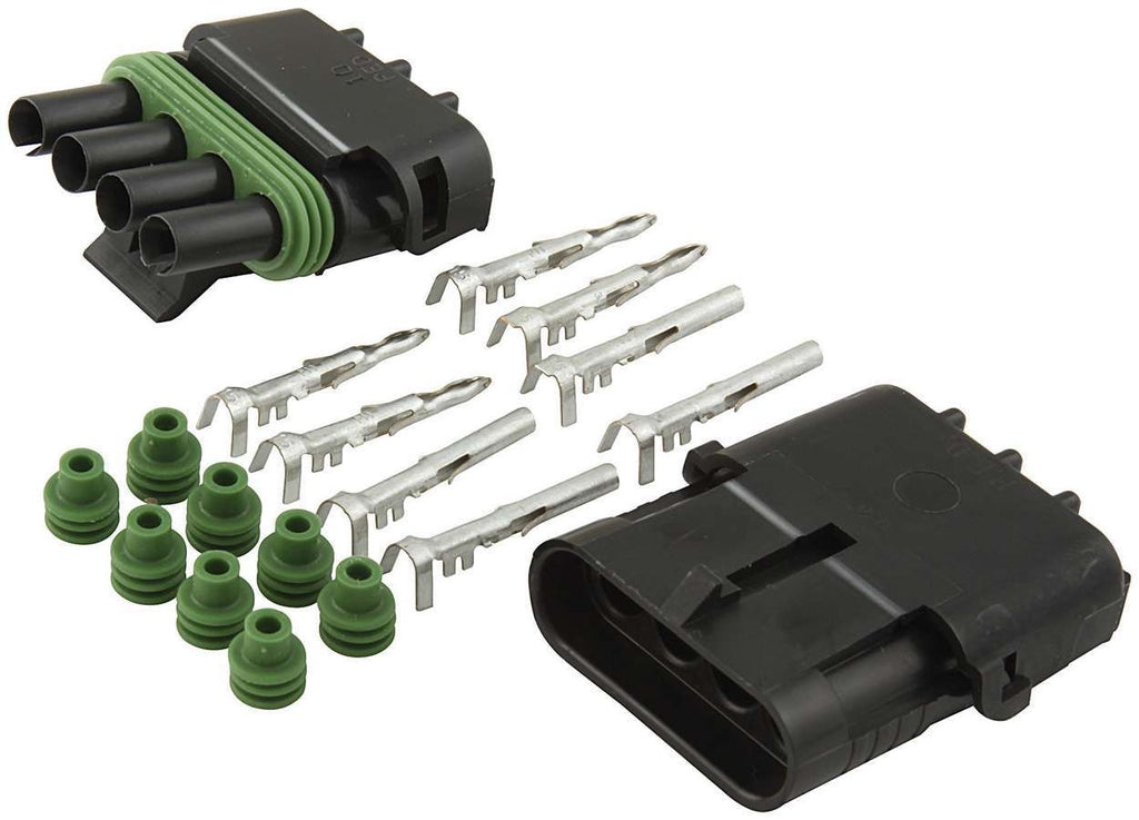 ALLSTAR PERFORMANCE 76268 - 4-Wire Weather Pack Connector Kit Flat image