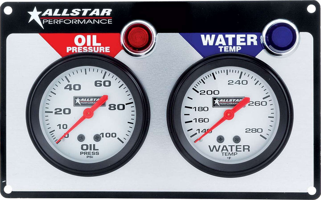 ALLSTAR PERFORMANCE 80090 - 2 Gauge Panel ALL OP/WT image