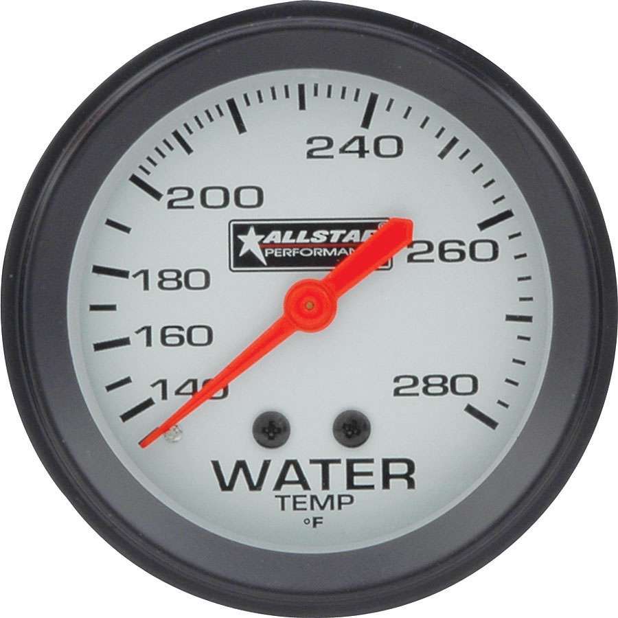 ALLSTAR PERFORMANCE 80096 - Water Temp Gauge 140-280F 2-5/8in image