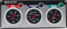 Load image into Gallery viewer, ALLSTAR PERFORMANCE 80113 - 3 Gauge Panel A/M OP/WT/FP Sport-Comp image