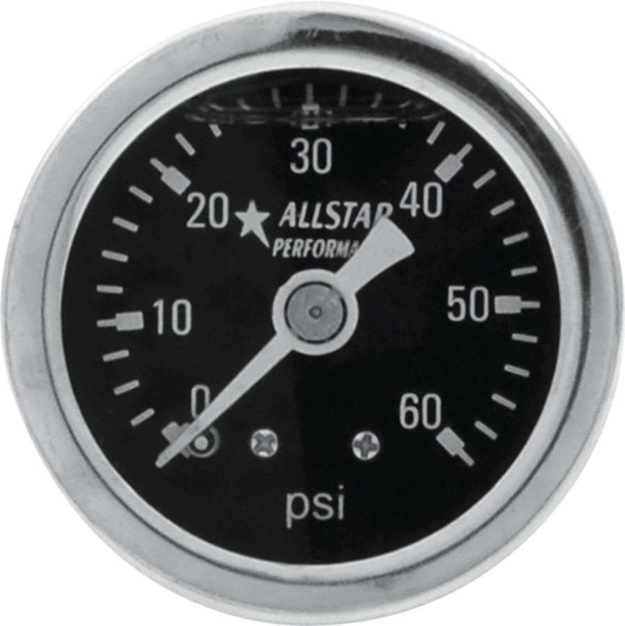 ALLSTAR PERFORMANCE 80204 - 1.5in Gauge 0-60 PSI Liquid Filled image