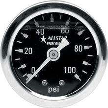 Load image into Gallery viewer, ALLSTAR PERFORMANCE 80206 - 1.5in Gauge 0-100 PSI Liquid Filled image