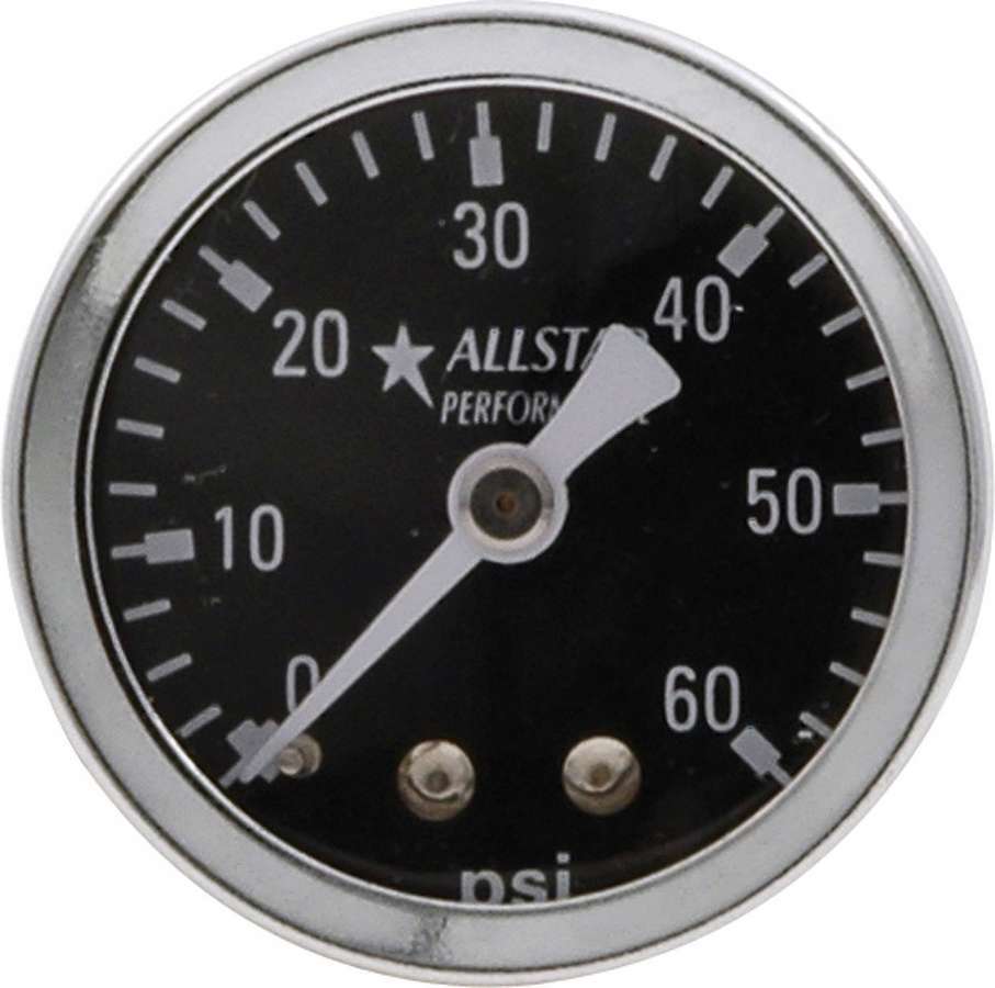 ALLSTAR PERFORMANCE 80214 - 1.5in Gauge 0-60 PSI Dry Type image