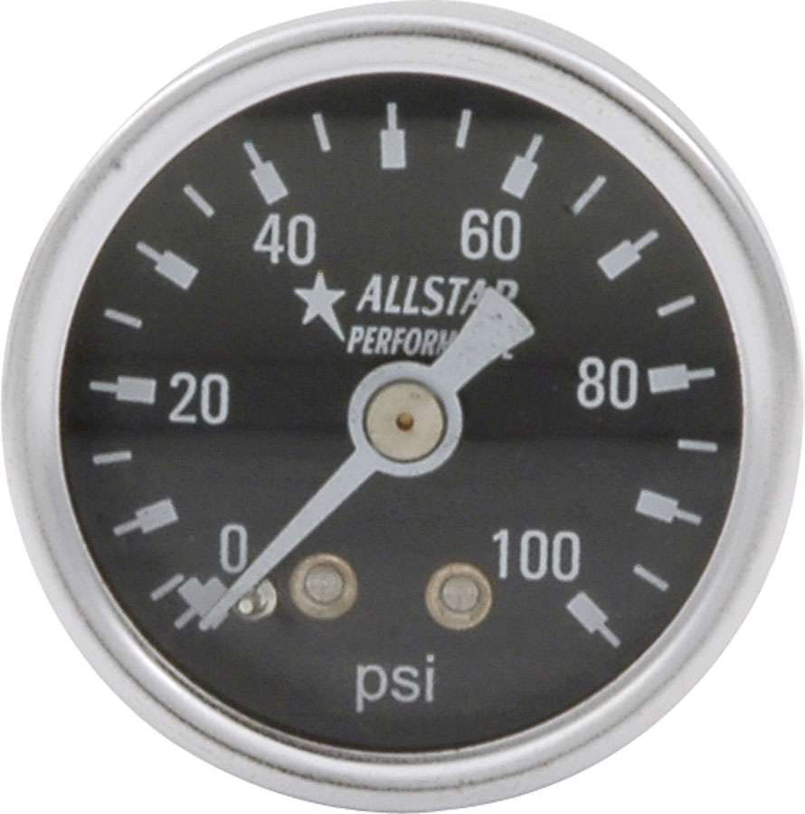 ALLSTAR PERFORMANCE 80216 - 1.5in Gauge 0-100 PSI Dry Type image