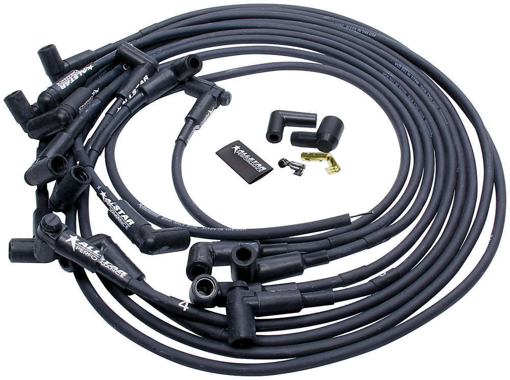 ALLSTAR PERFORMANCE 81365 - Spark Plug Race Wire Set Under Header w/o Sleeve image