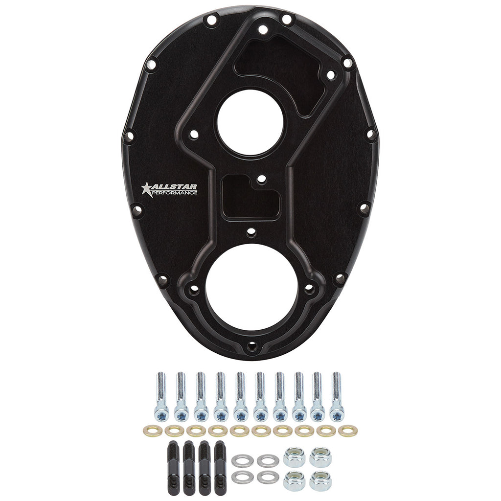 ALLSTAR PERFORMANCE 90081 - Sprint Timing Cover Raised Cam Billet image