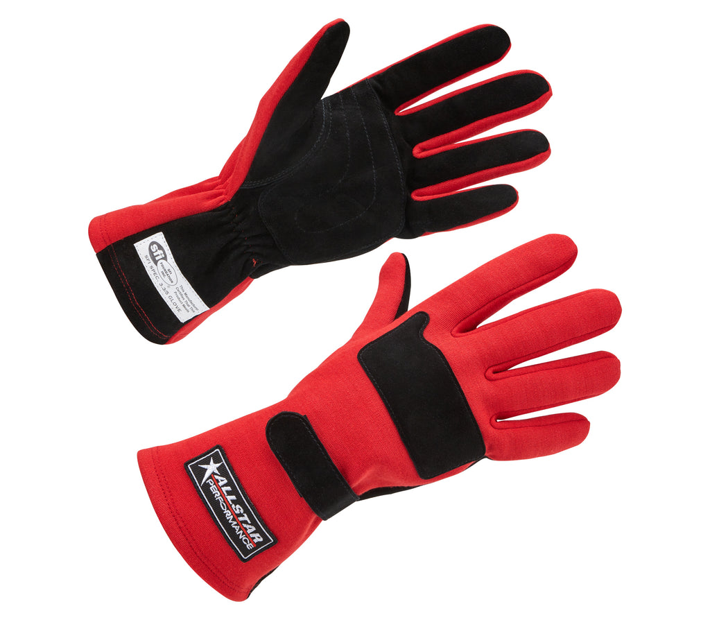 ALLSTAR PERFORMANCE 915071 - Driving Gloves SFI 3.3/5 D/L Red Small image