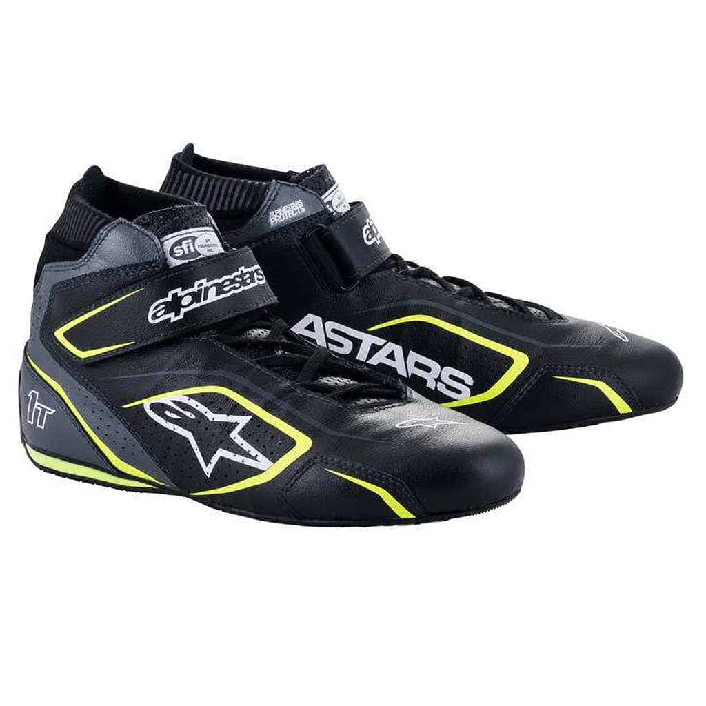 ALPINESTARS USA 2710122-1055-105 - Shoe Tech-1T V3 Black / Flu Yellow Size 10.5 image