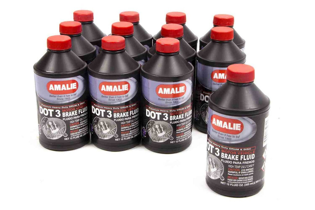 AMALIE 160-65031-92 - Dot 3 Brake Fluid Case 12x12 Oz image