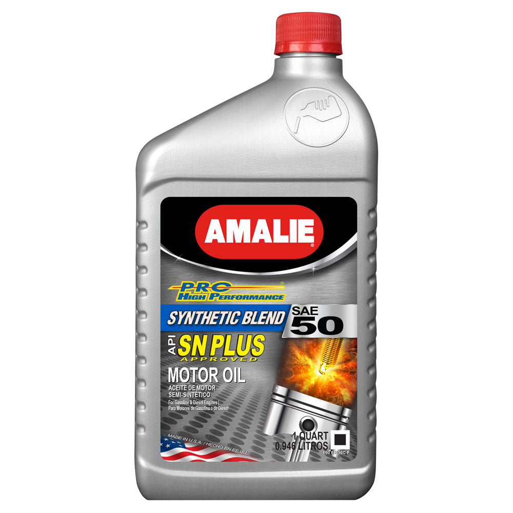 AMALIE 65656-56 - PRO High Perf Syn Blend Oil 50W Case 1Qt image