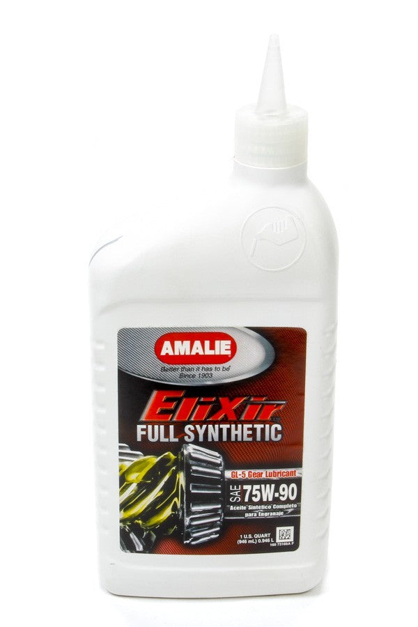 AMALIE 73166-56 - Elixir Full Syn GL-5 75w 90 Gear Oil 1Qt image