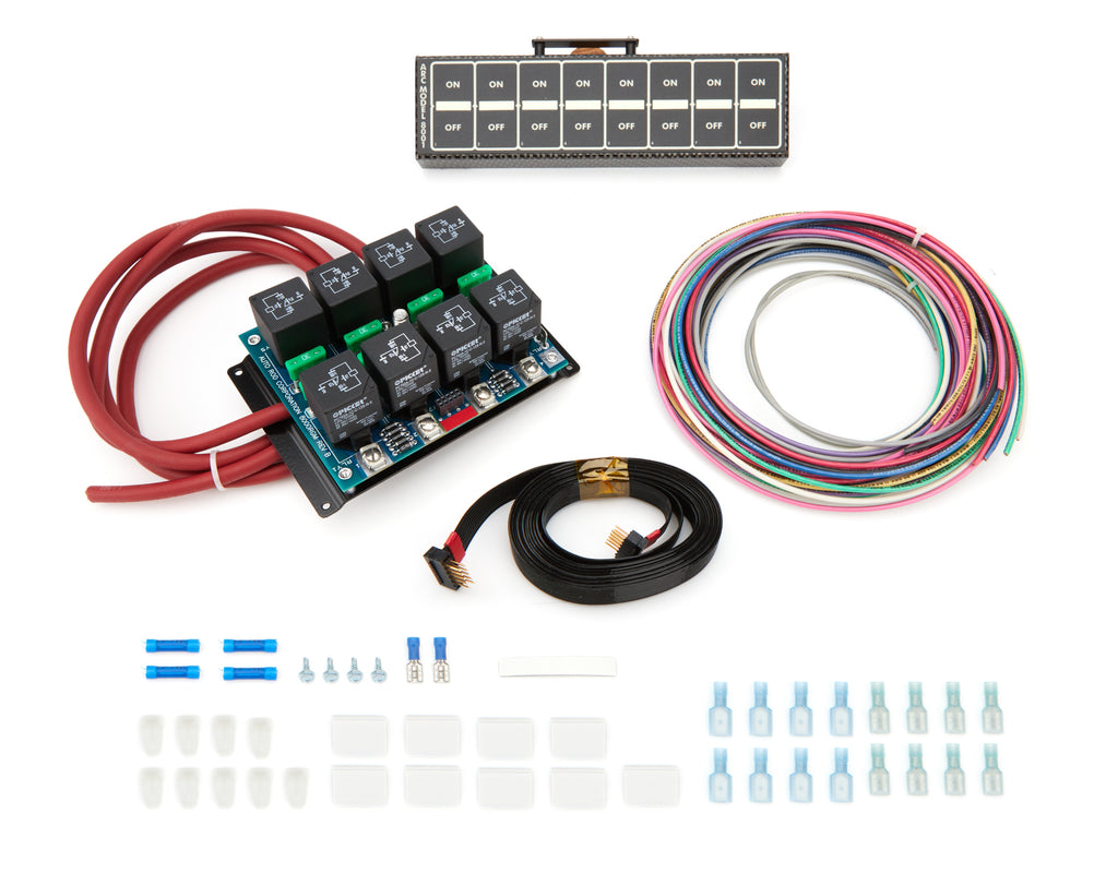 AUTO ROD CONTROLS 8004D - 8 Switch In-Dash Control Module  C/F Finish image