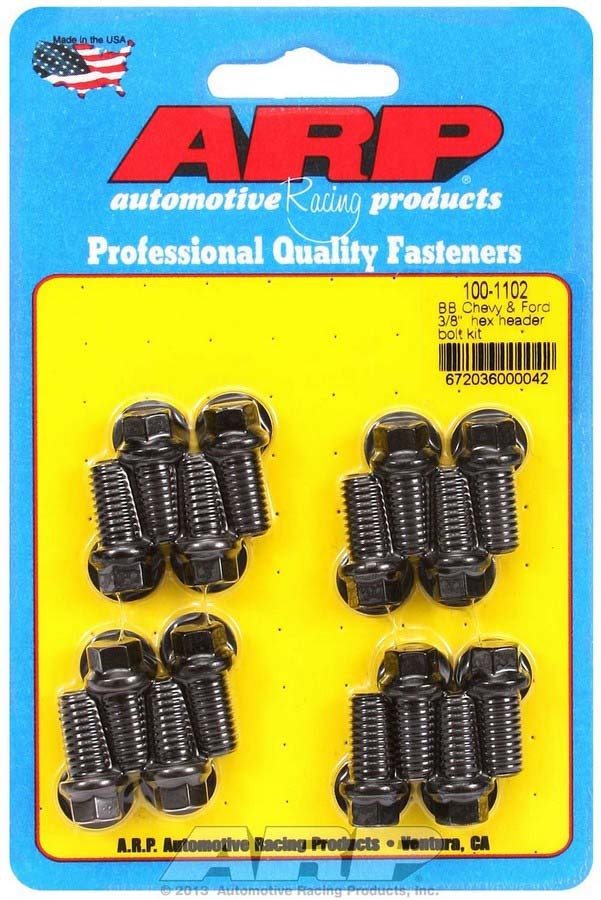 ARP 100-1102 - Header Bolt Kit - 6pt. 3/8 x .750 UHL (16) image