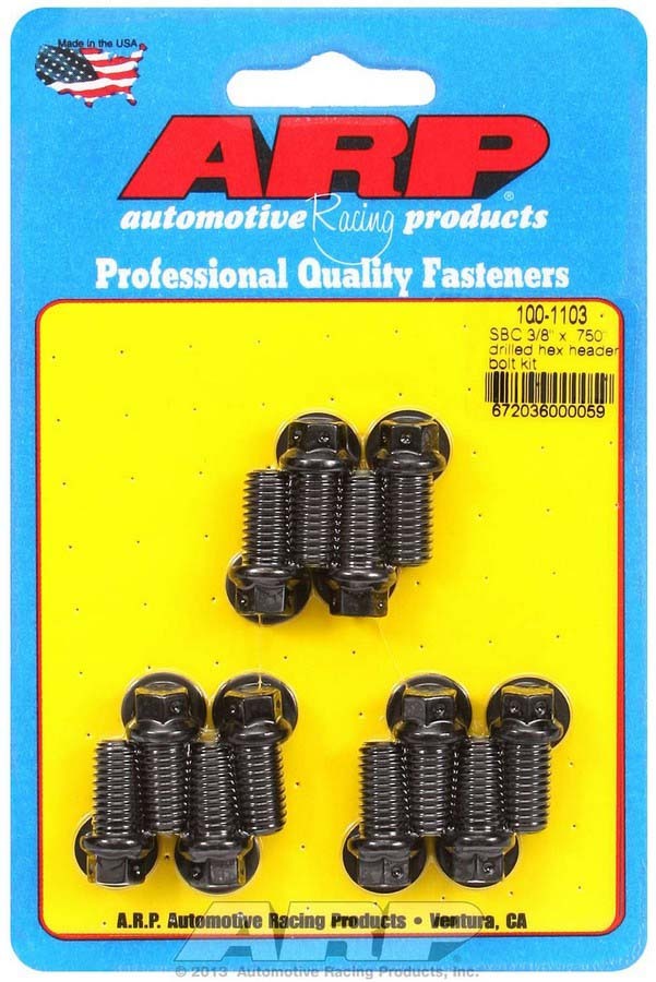 ARP 100-1103 - Header Bolt Kit - 6pt. 3/8 x .750 UHL (12) image