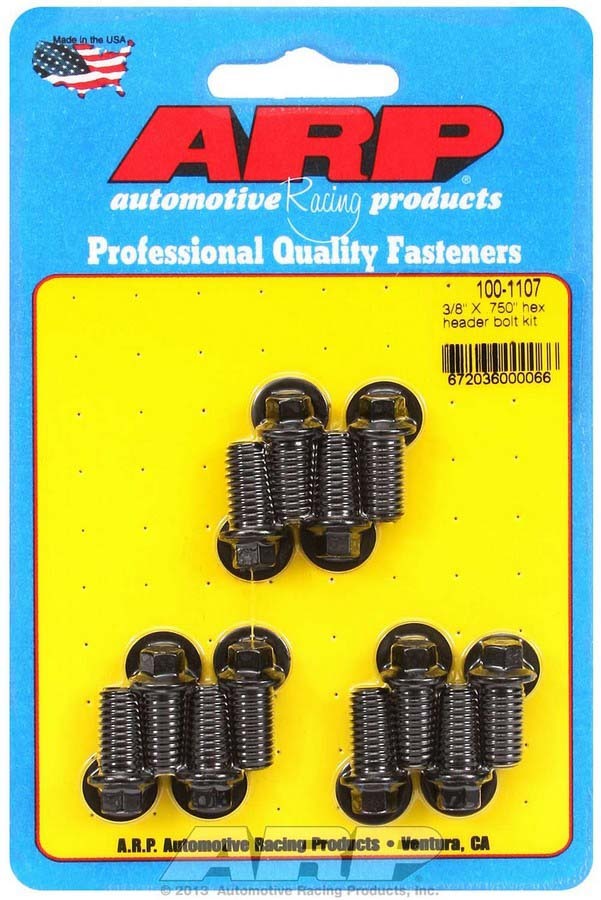 ARP 100-1107 - Header Bolt Kit - 6pt. 3/8 x .750 UHL (12) image