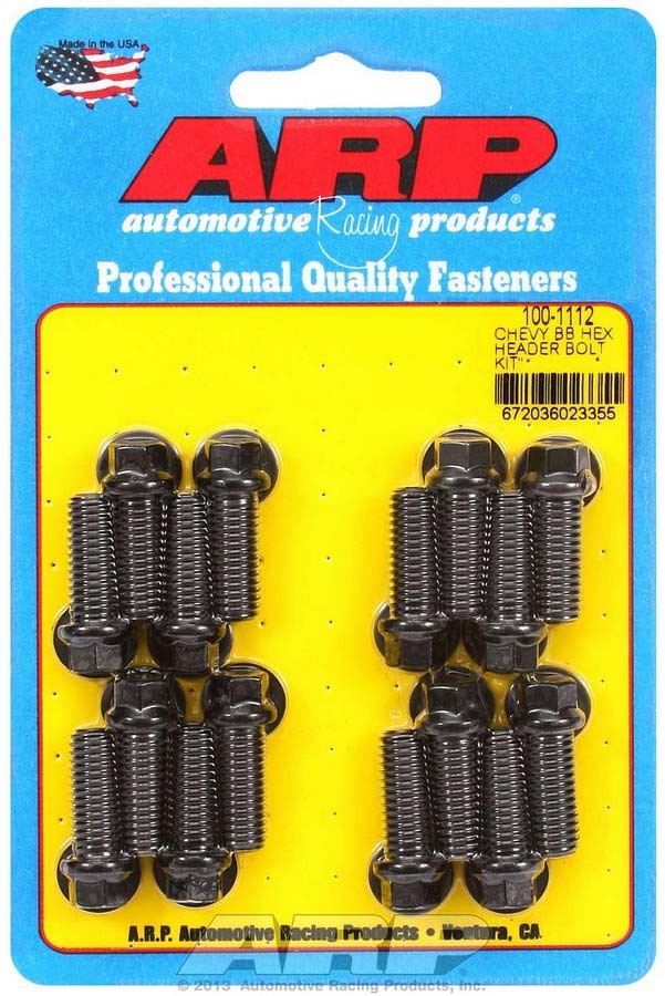 ARP 100-1112 - Header Bolt Kit - 6pt. 3/8 x 1.00 UHL (16) image