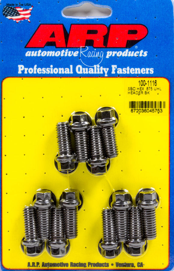 ARP 100-1116 - Header Bolt Kit - 6pt. 3/8 x .875 UHL (12) image