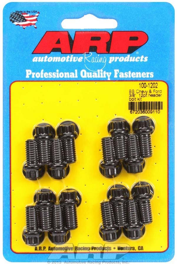 ARP 100-1202 - Header Bolt Kit - 12pt. 3/8 x .750 UHL (16) image