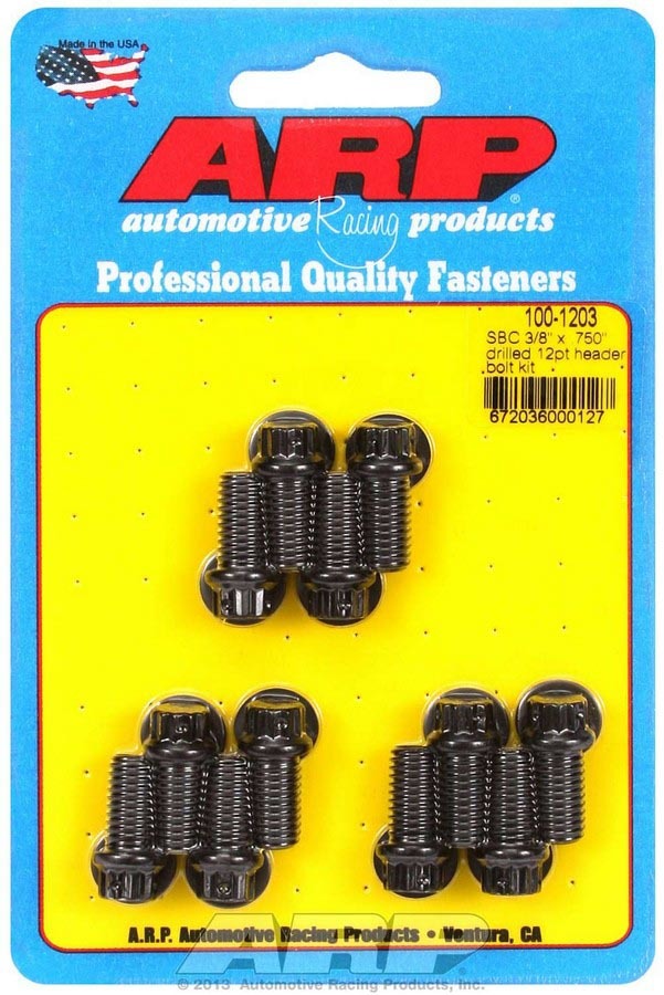 ARP 100-1203 - Header Bolt Kit - 12pt. 3/8 x .750 UHL (12) image