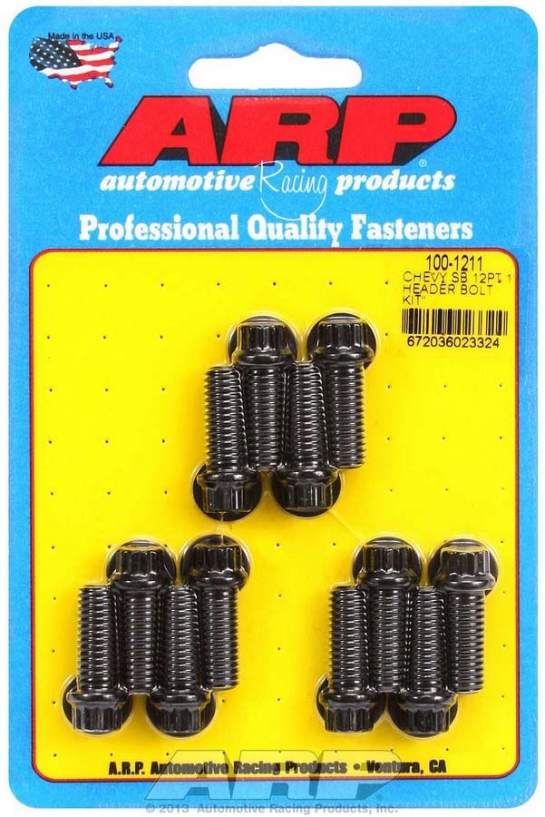 ARP 100-1211 - Header Bolt Kit - 12pt. 3/8 x 1.00 UHL (12) image