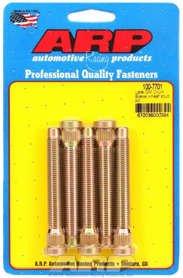 ARP 100-7701 - Wheel Stud Kit - 7/16-20 3.165/.486 Knurl (5) image