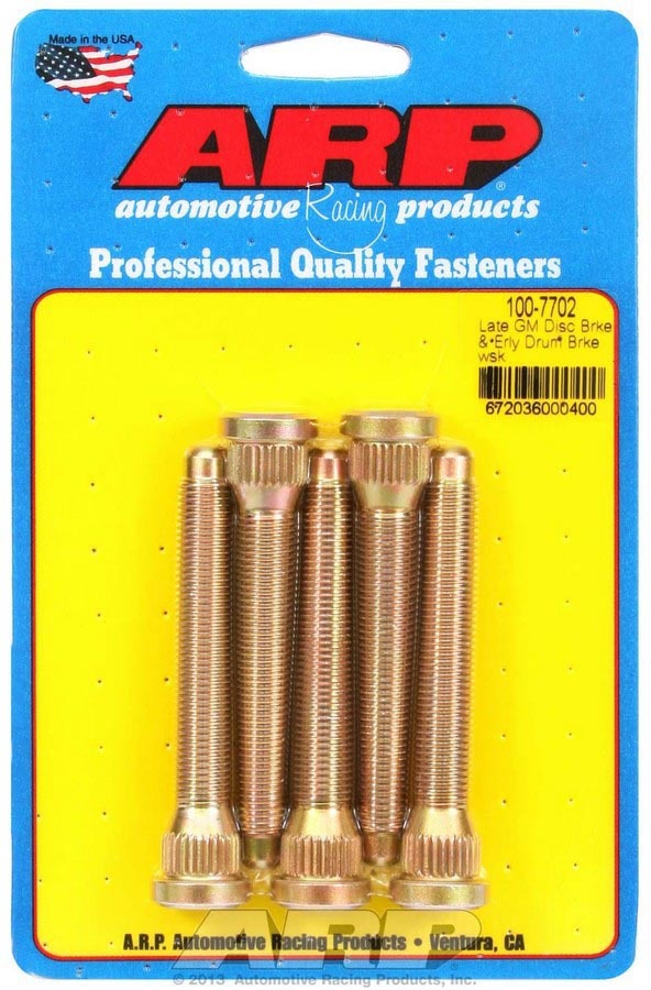 ARP 100-7702 - Wheel Stud Kit - 7/16-20 3.200/.580 Knurl (5) image