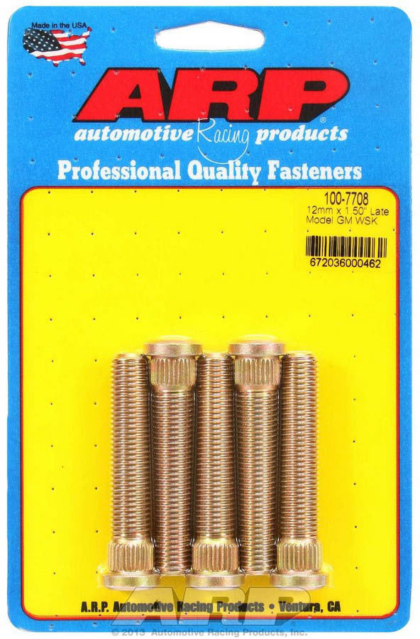 ARP 100-7708 - Wheel Stud Kit - M12x1.5 2.500/.509 Knurl image