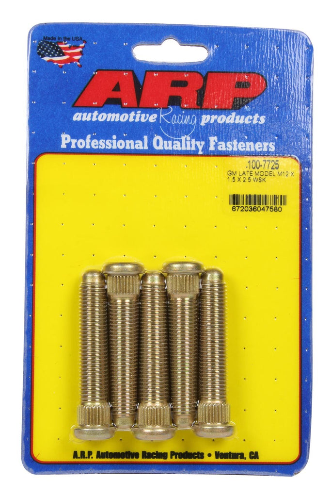 ARP 100-7725 - Wheel Stud Kit 5pk GM L/M 12mm x 1.5 x 2.5 image