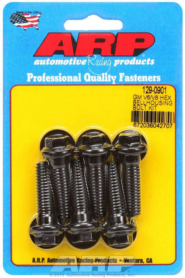 ARP 129-0901 - Bellhousing Bolt Kit - 6pt. GM V6/V8 image