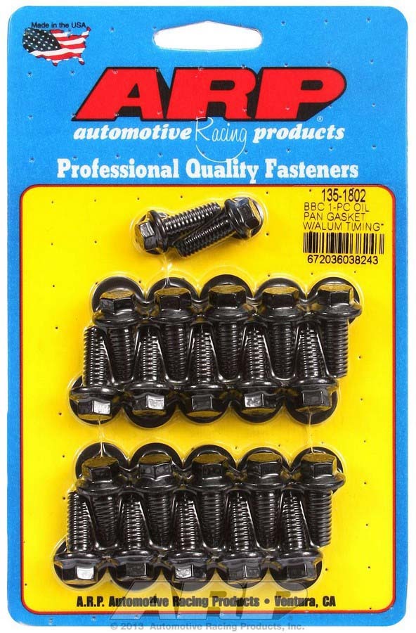 ARP 135-1802 - BBC Oil Pan Bolt Kit - 6pt. image