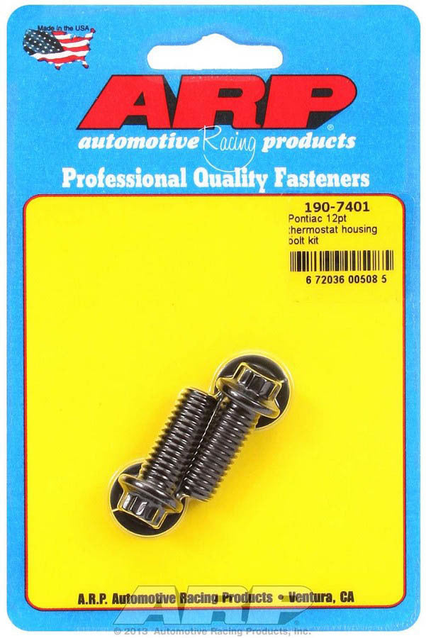 ARP 190-7401 - Pontiac 12pt Thermostat Housing Bolt Kit image