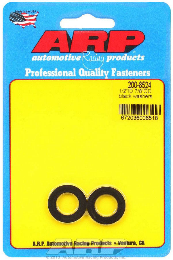 ARP 200-8524 - Black Washers - 1/2 ID x 7/8 OD (2pk) image