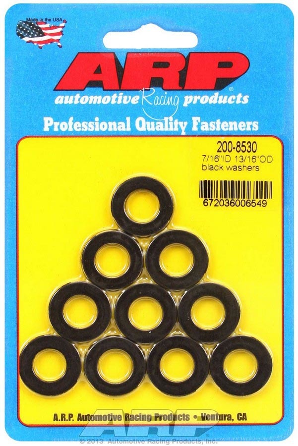 ARP 200-8530 - Black Washers - 7/16 ID x 13/16 OD (10) image