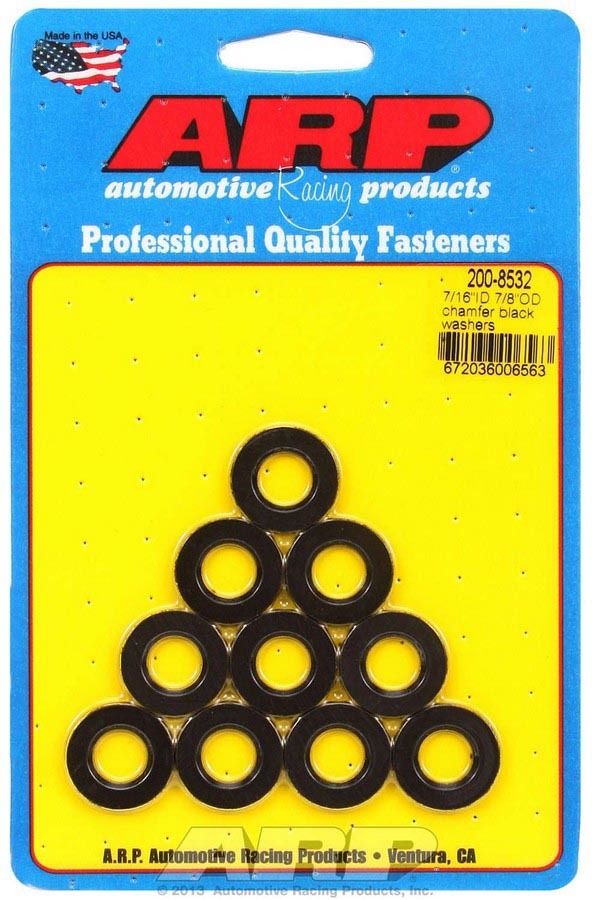 ARP 200-8532 - Black Washers - 7/16 ID x 7/8 OD (10) image