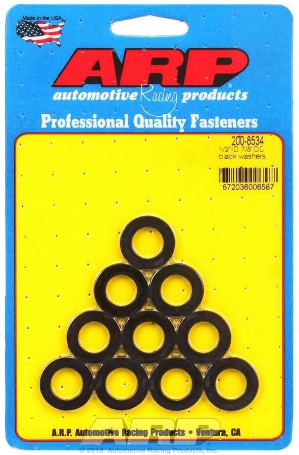 ARP 200-8534 - Black Washers - 1/2 ID x 7/8 OD (10) image