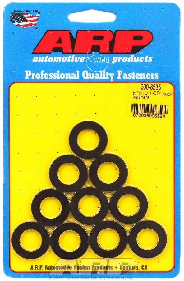 ARP 200-8535 - Black Washers - 9/16 ID x 1 OD (10) image