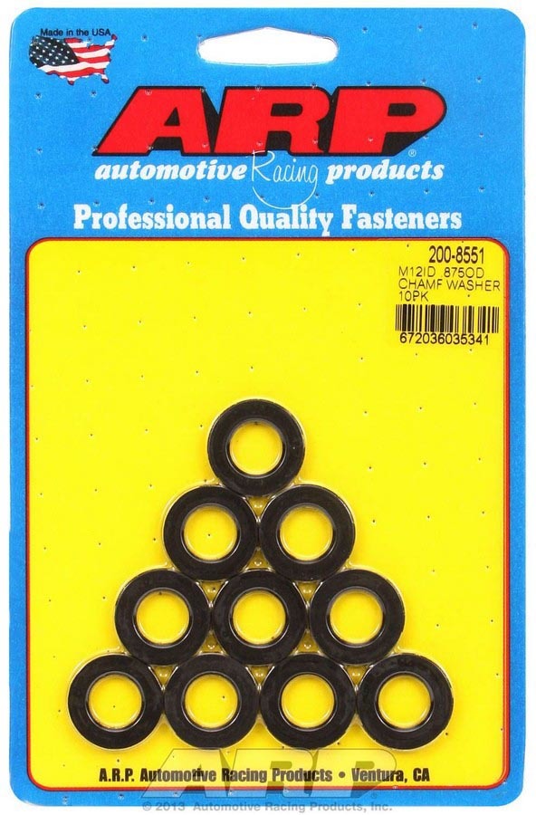 ARP 200-8551 - 12mm ID Washers 10pk .875 OD Chamfer image