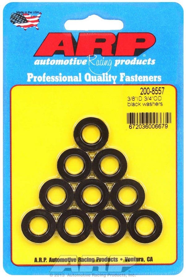 ARP 200-8557 - Black Washers - 3/8 ID x 3/4 OD (10) image