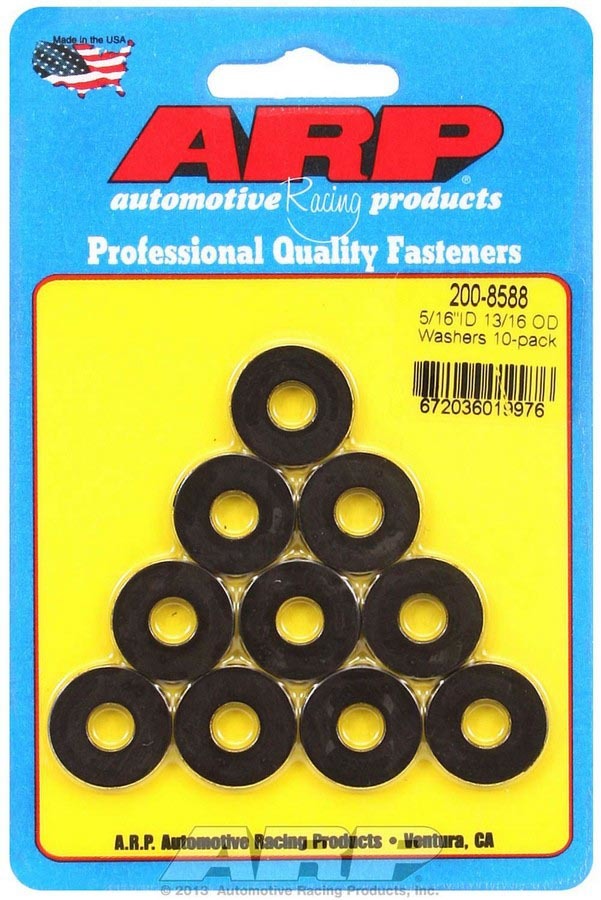 ARP 200-8588 - Black Washers - 5/16 ID x 13/16 OD (10) image