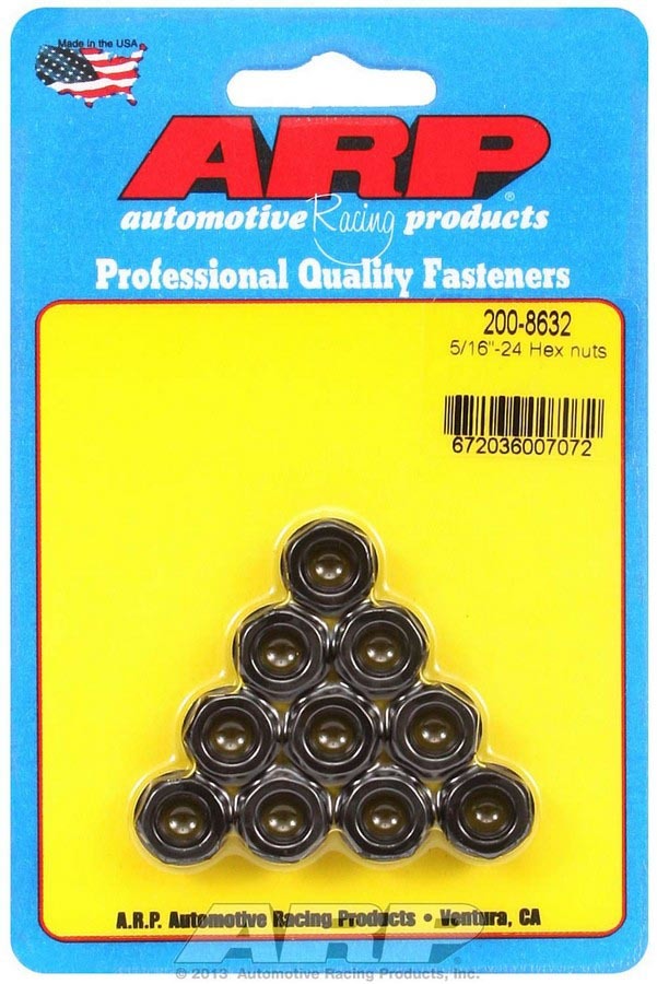 ARP 200-8632 - 5/16-24 Hex Nut Kit 10pk  image