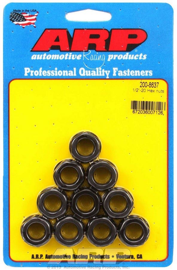 ARP 200-8637 - Hex Nuts - 1/2-20 (10)  image