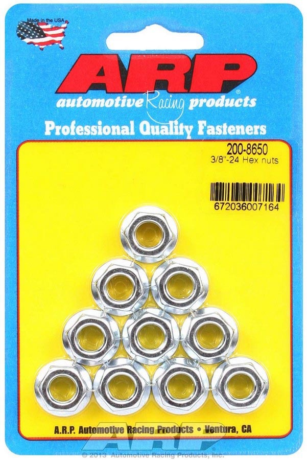 ARP 200-8650 - Hex Nuts - 3/8-24 (10)  image