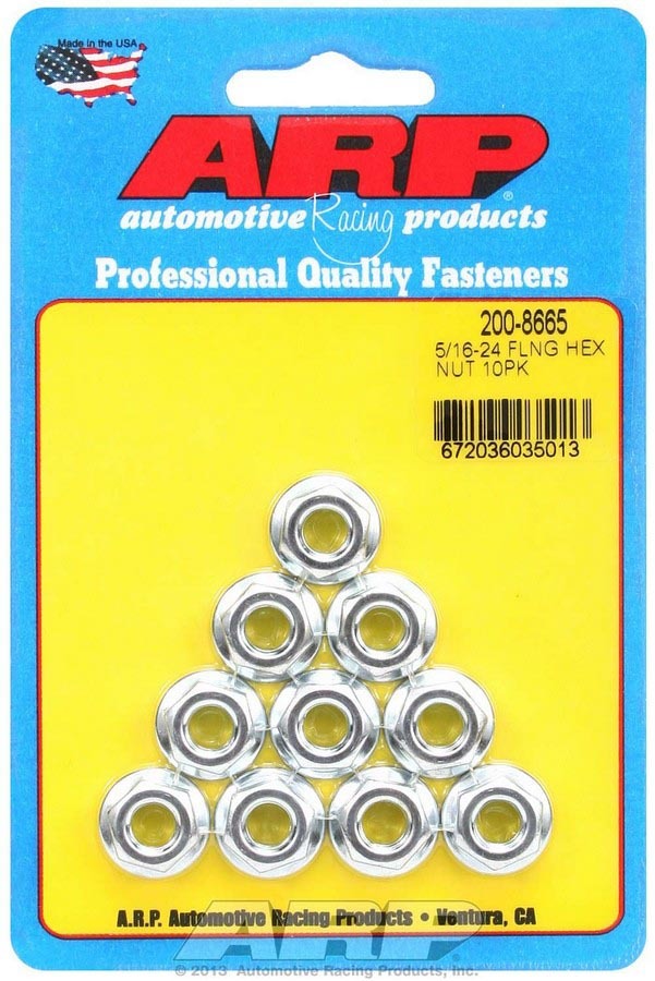 ARP 200-8665 - Hex Serrated Flange Nuts 5/16-24 (10) image