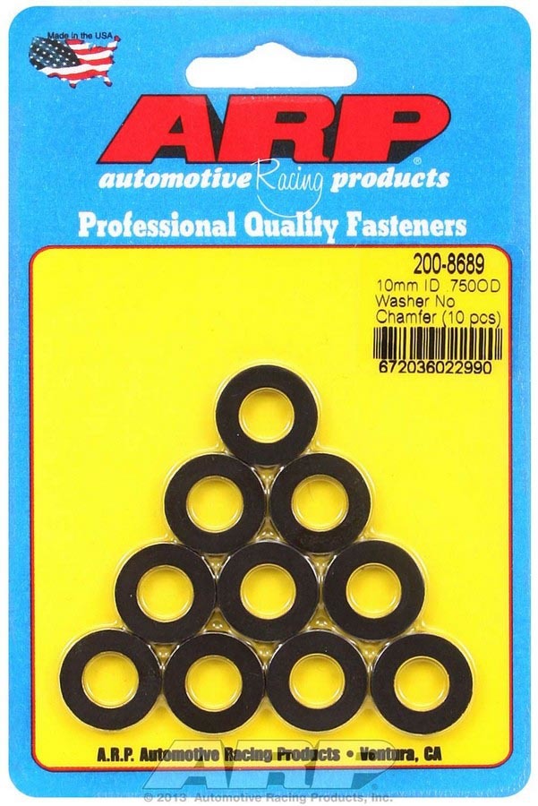 ARP 200-8689 - Black Washers - 10mm ID x 3/4 OD (10) image