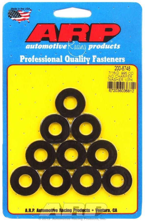 ARP 200-8748 - Black Washers - 7/16 ID x .995 OD (10) image