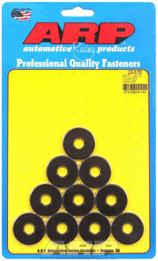 ARP 200-8763 - Black Washers - 3/8 ID x 1.200 OD w/Chamfer 10pk image