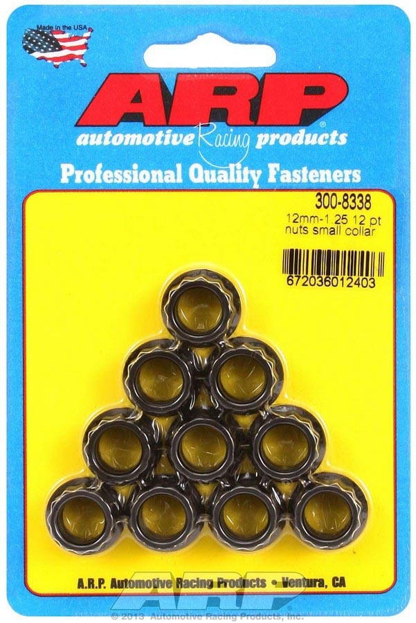 ARP 300-8338 - 12mm x 1.25 12pt Nut Kit 10pk image