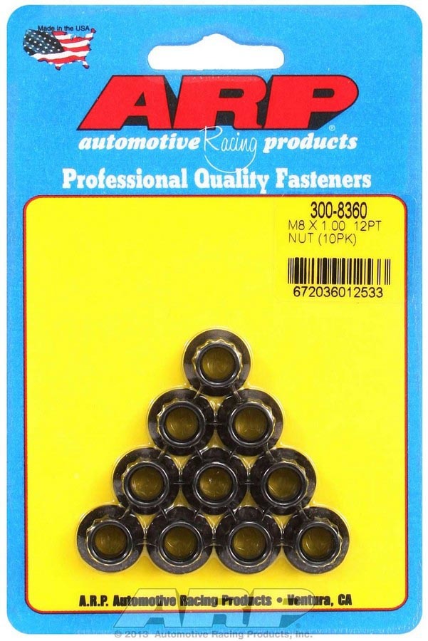 ARP 300-8360 - 8mm x 1.00 12pt. Nuts (10) image