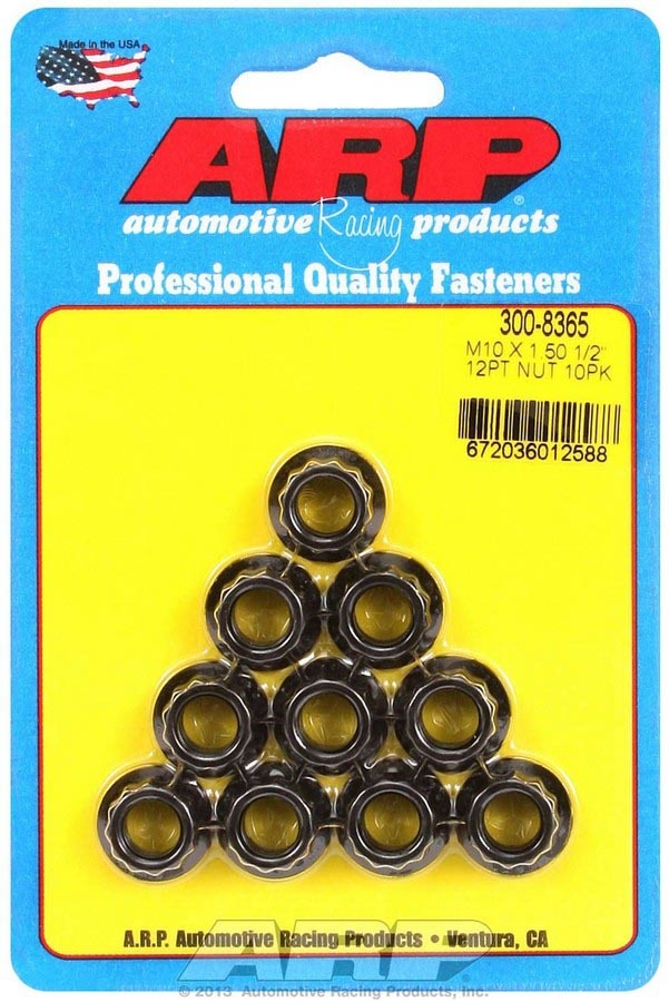 ARP 300-8365 - 10mm x 1.50 12pt. Nuts (10) image