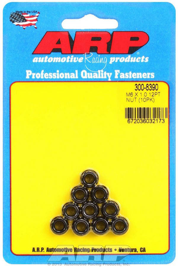 ARP 300-8390 - 6mm x 1.00 12pt. Nuts (10) image
